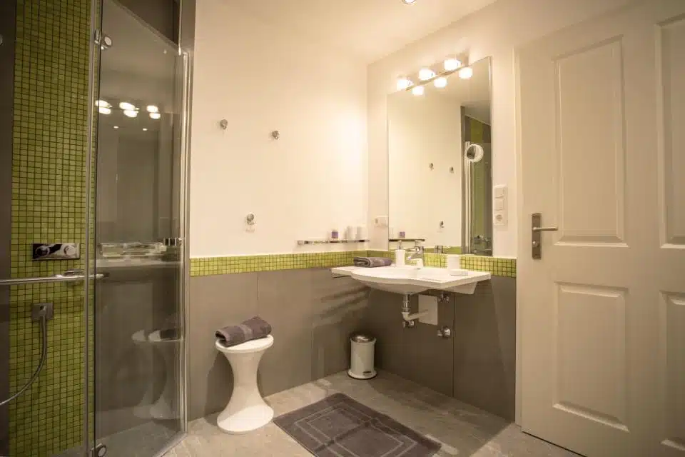Badezimmer im Apartment Franz
